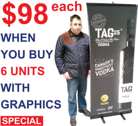 Roll Up Classic 34*82″ (RC 1-1) + Printed Banner