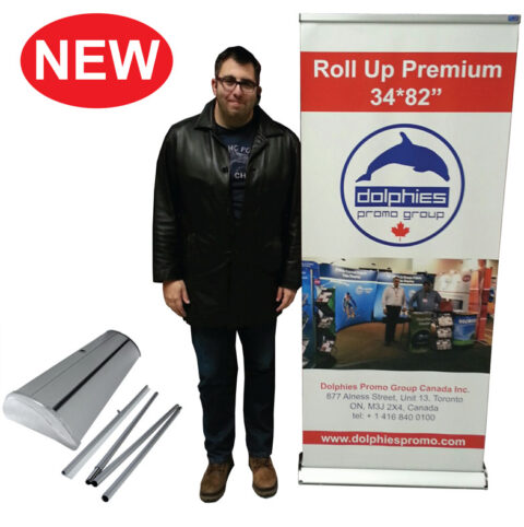Roll Up Premium 34*85″ (RP 1) + Printed Banner