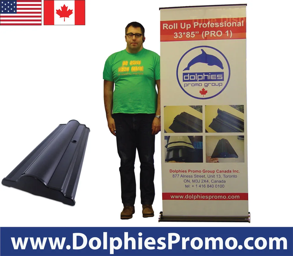 Roll Up Professional 34*85″ (PRO 1) + Printed Banner
