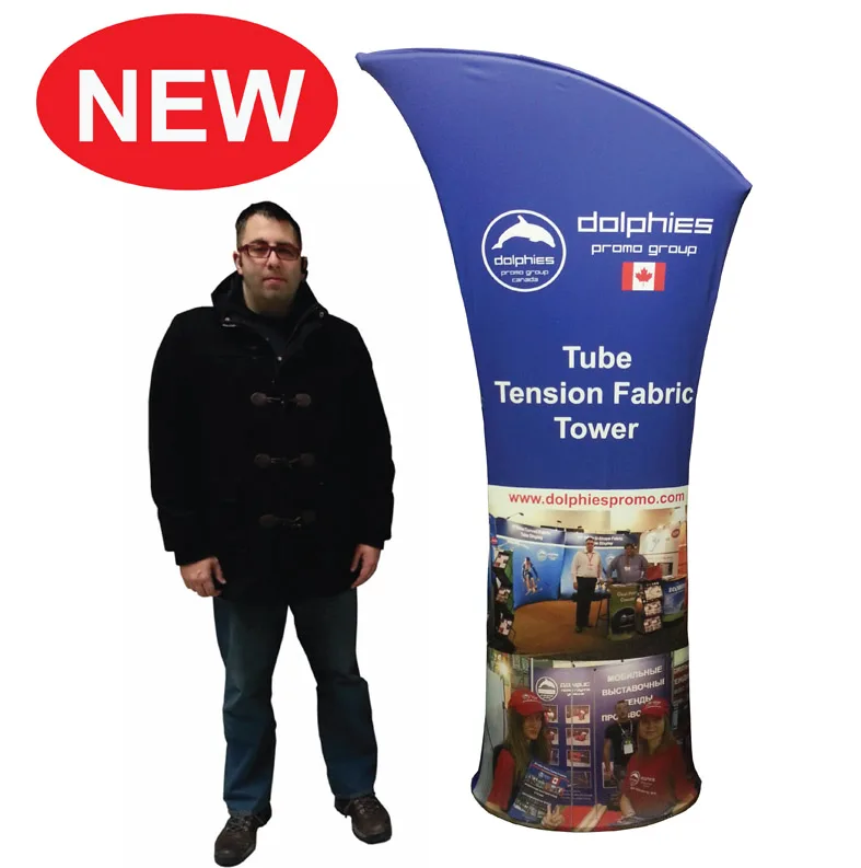Tube Tension Fabric Tower + Dye-Sublimation Graphics